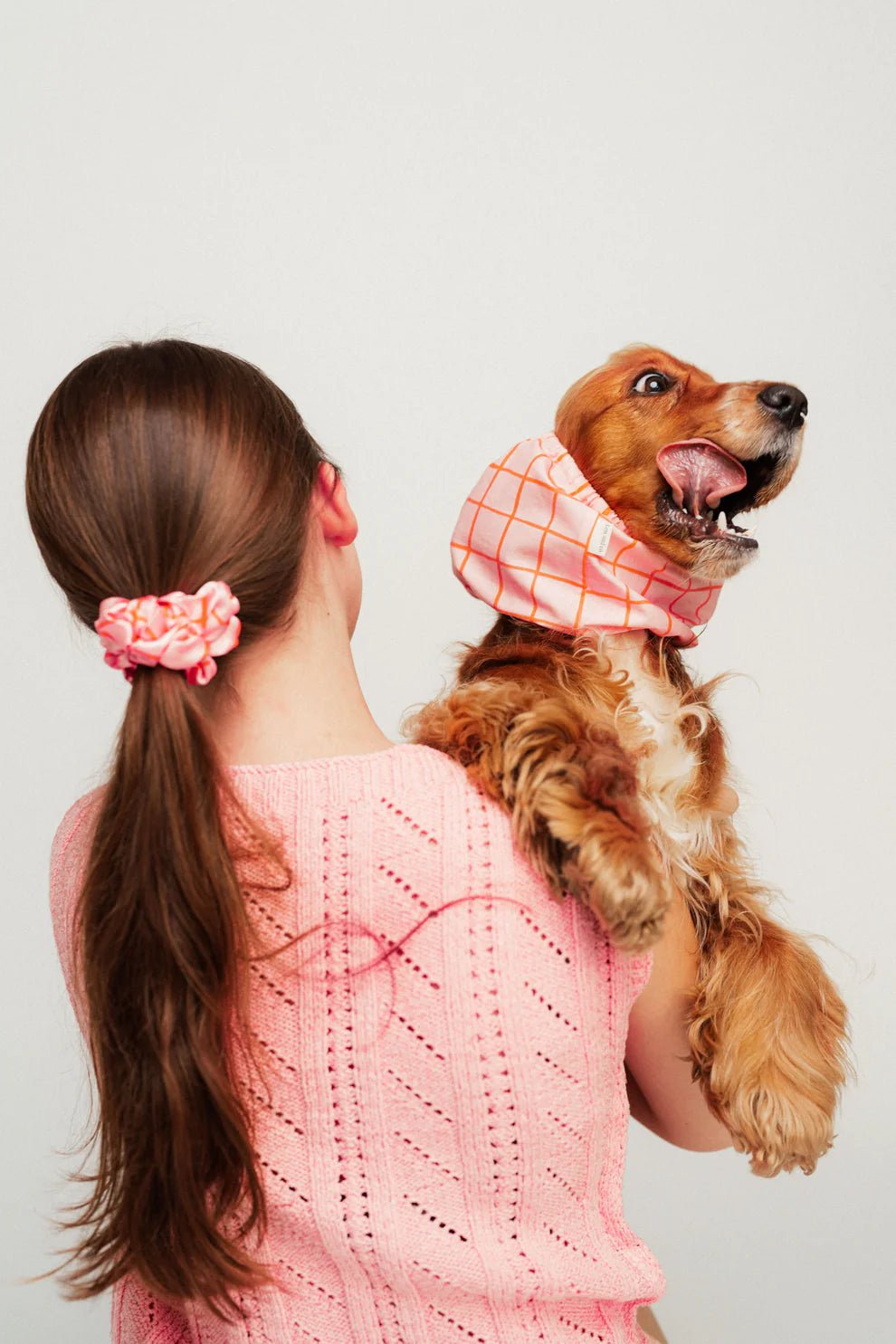 Snood pour chien Summer Lines – Rose & orange – Lou & Co. - Lou and co. - DOG DéliCAT
