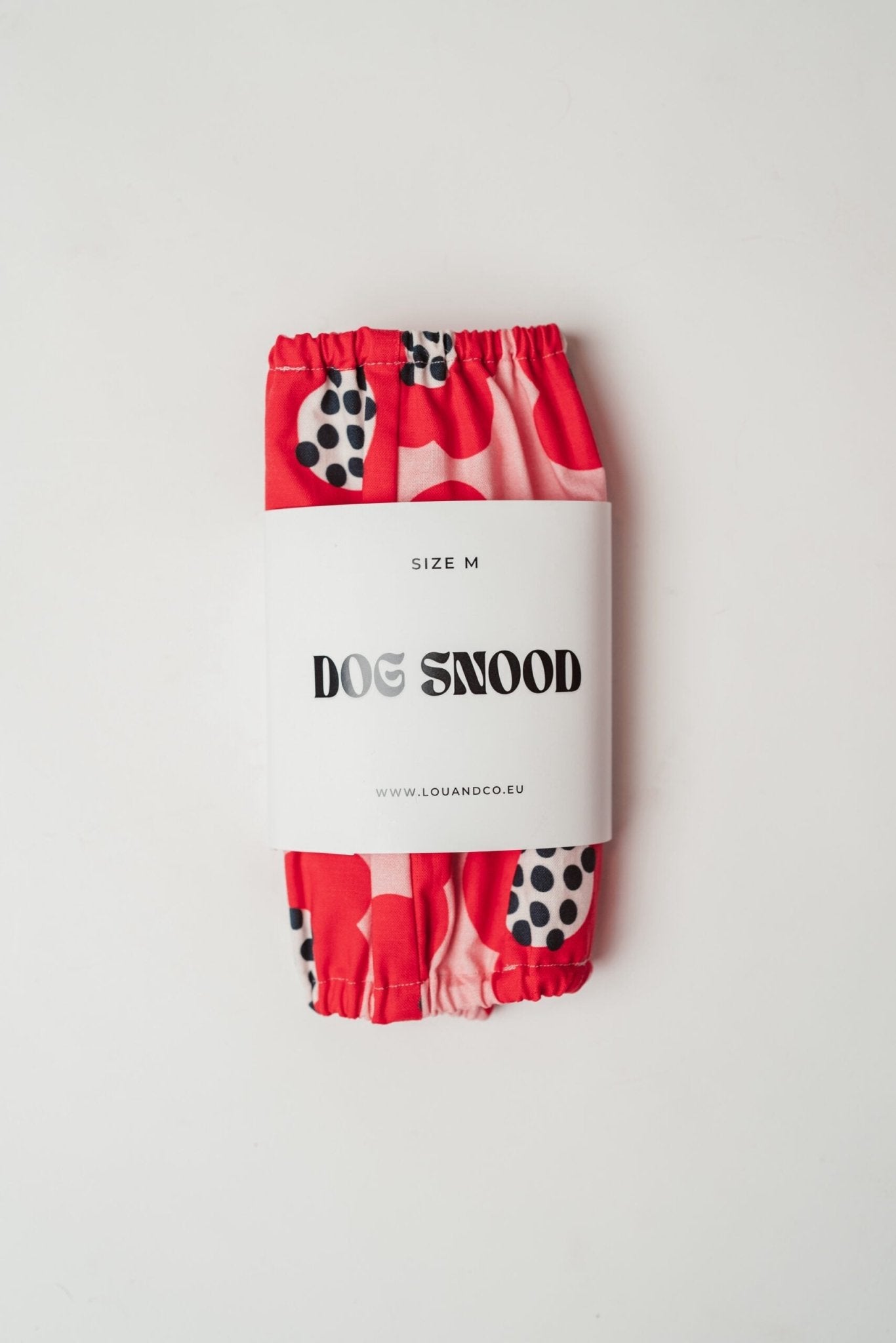 Snood Red Flowers pour chiens - Protection florale et élégante - Lou and co. - DOG DéliCAT