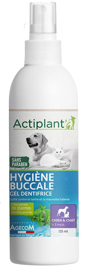 Spray Gel dentifrice - ACTIPLANT' - DOG DéliCAT