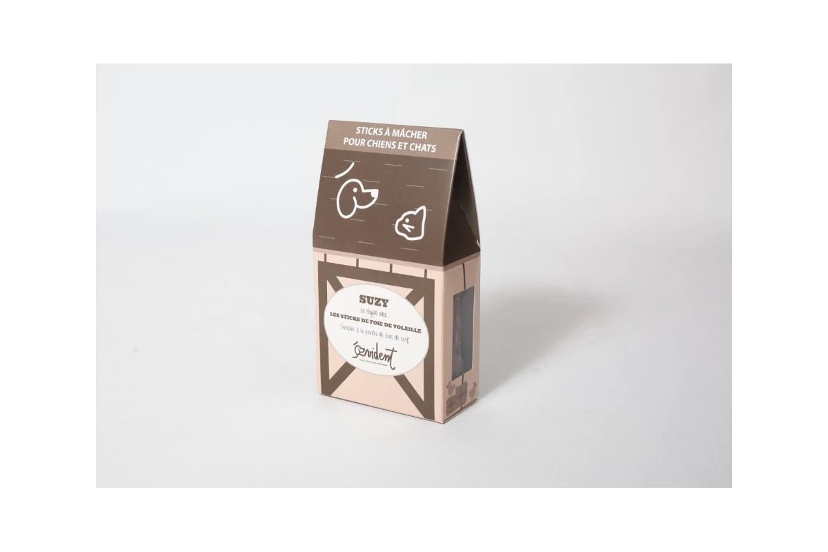 Sticks à mâcher Suzy - foie, volaille, poudre bois de cerf - EVIDENT - DOG DéliCAT