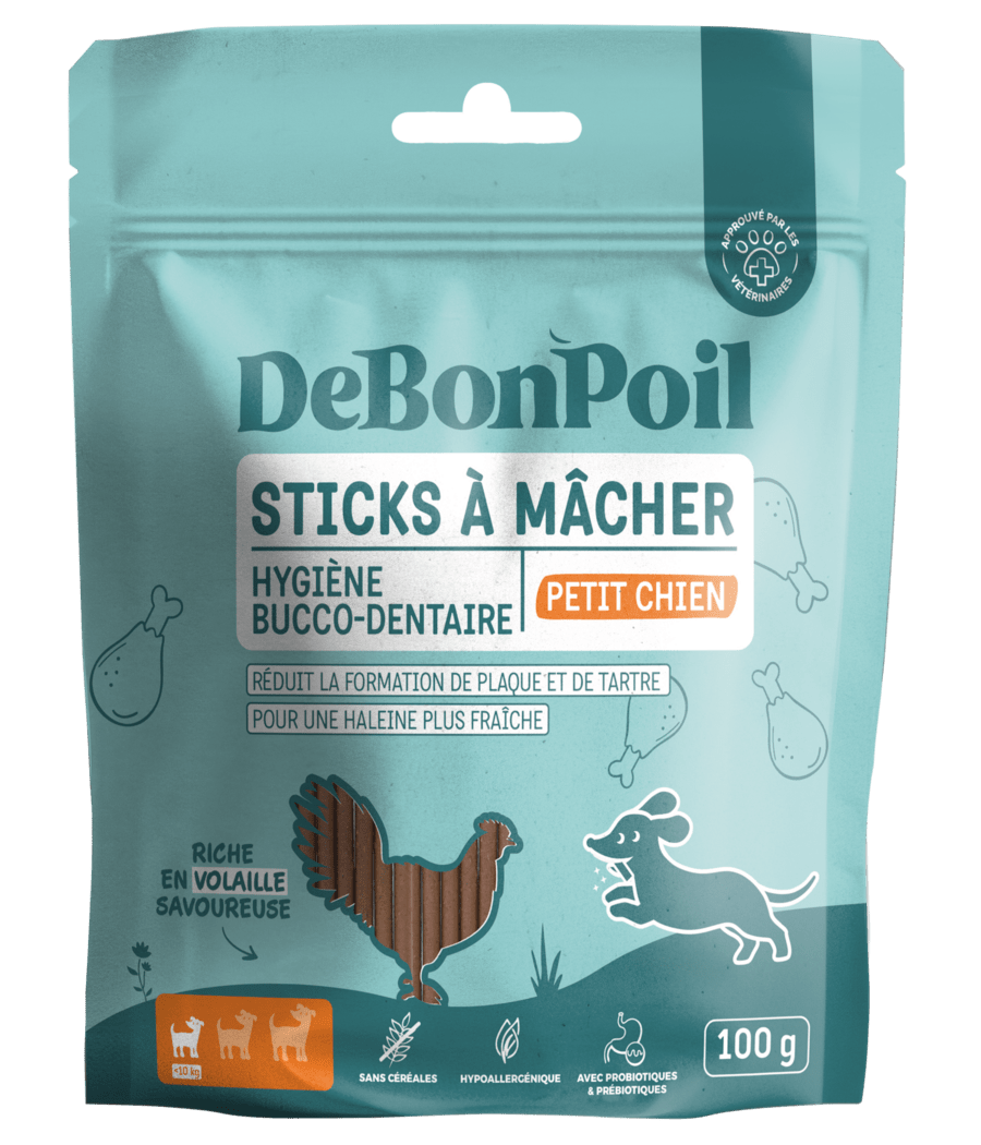 Sticks dentaires chien à la volaille DeBonPoil – DeBonPoil – DOG DéliCAT