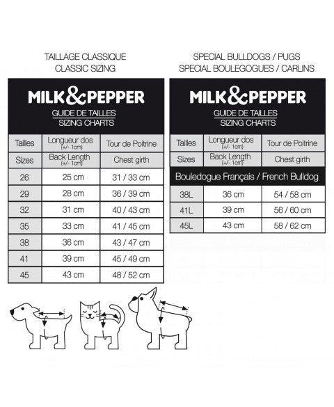 T-shirt pour chien Yoan Milk & Pepper – Milk & Pepper – DOG DéliCAT  