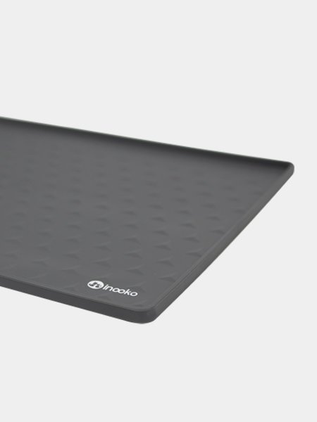 Tapis de gamelle gris anthracite - INOOKO - DOG DéliCAT