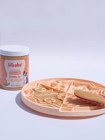 Tapis de léchage Yoomy Pizza 🍕 - Occupe, apaise et stimule votre compagnon - INOOKO - DOG DéliCAT