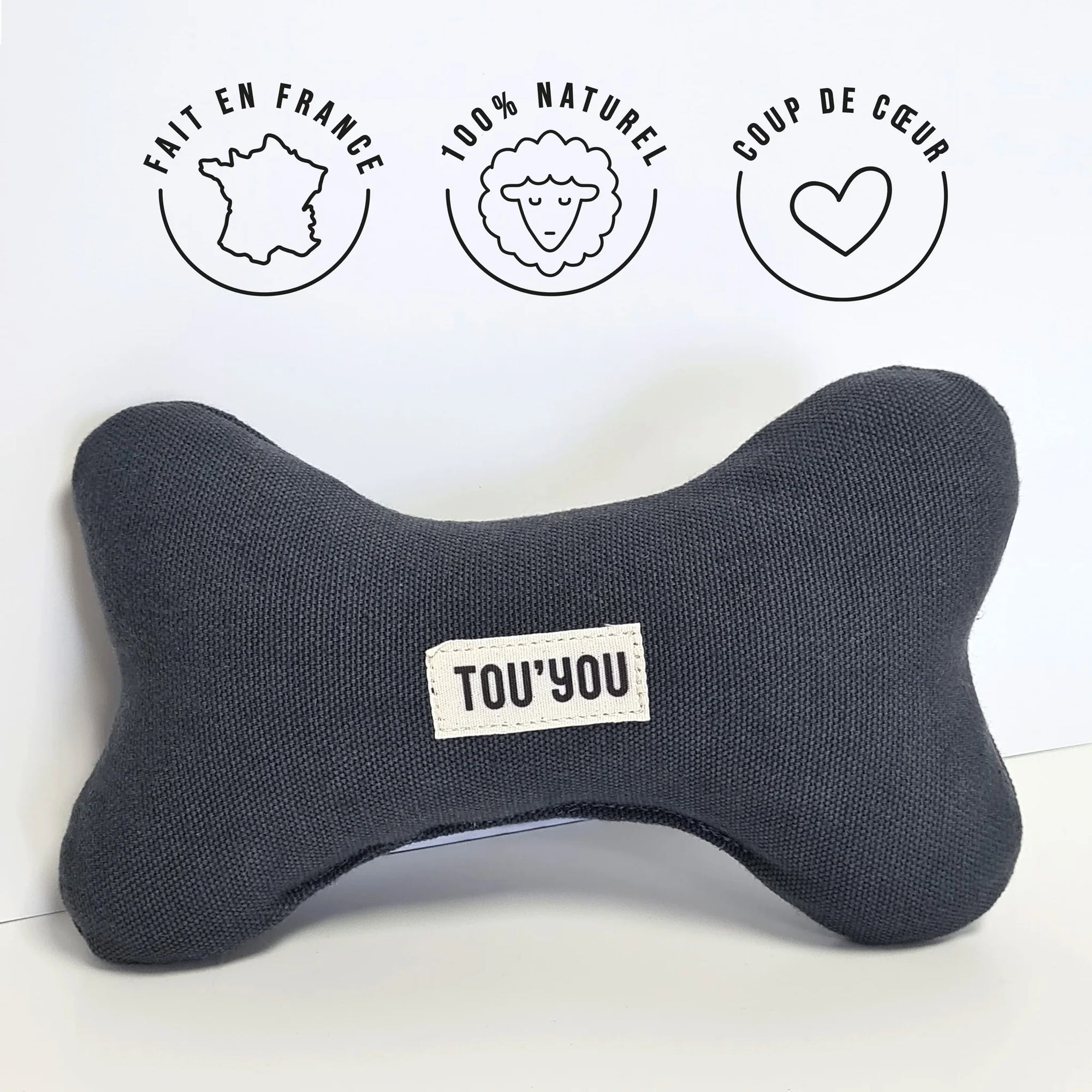  Jouet en laine de mouton et coton pour grands chiens - Nonos par TOU'YOU chez DOG DELICAT.