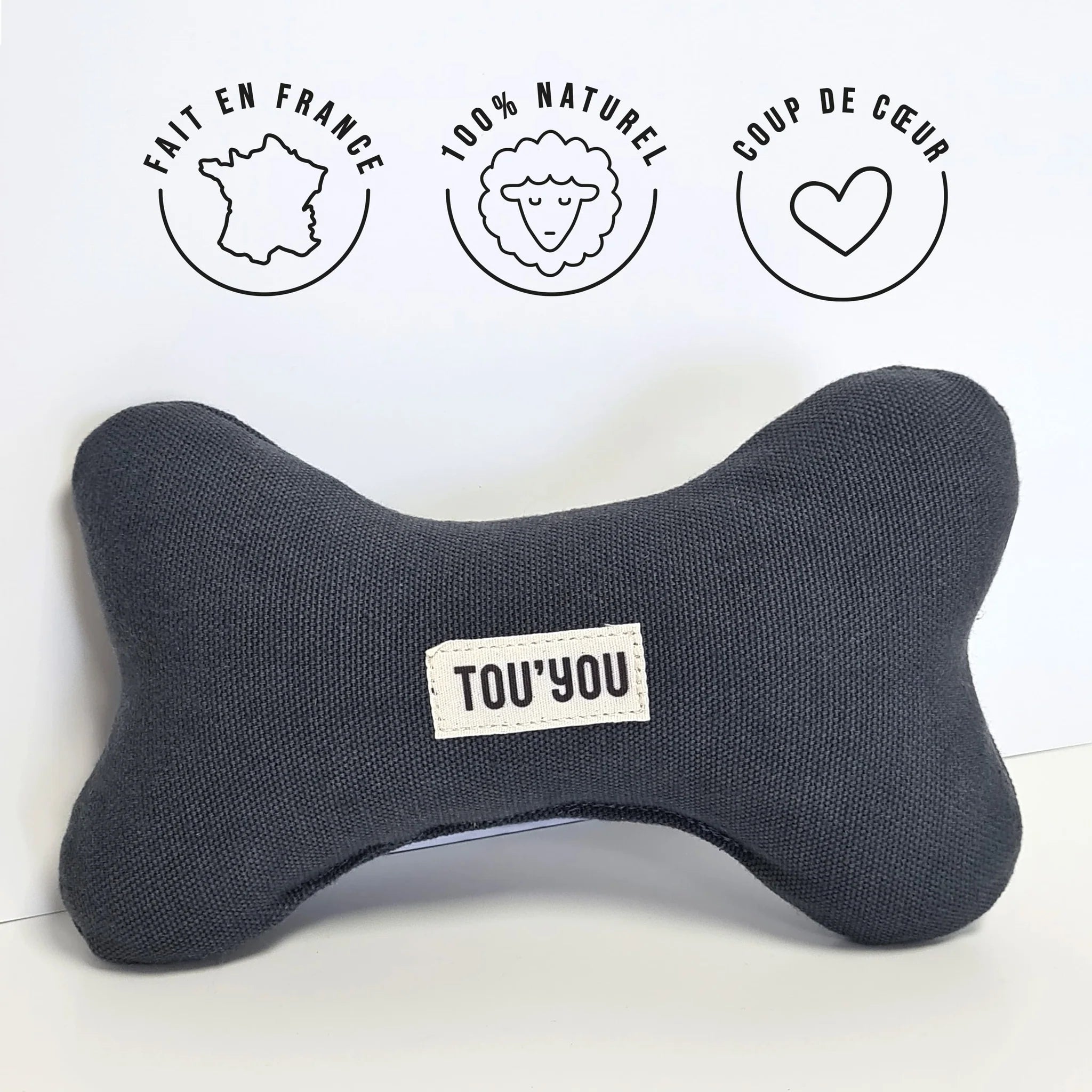  Jouet en laine de mouton et coton pour grands chiens - Nonos par TOU'YOU chez DOG DELICAT.