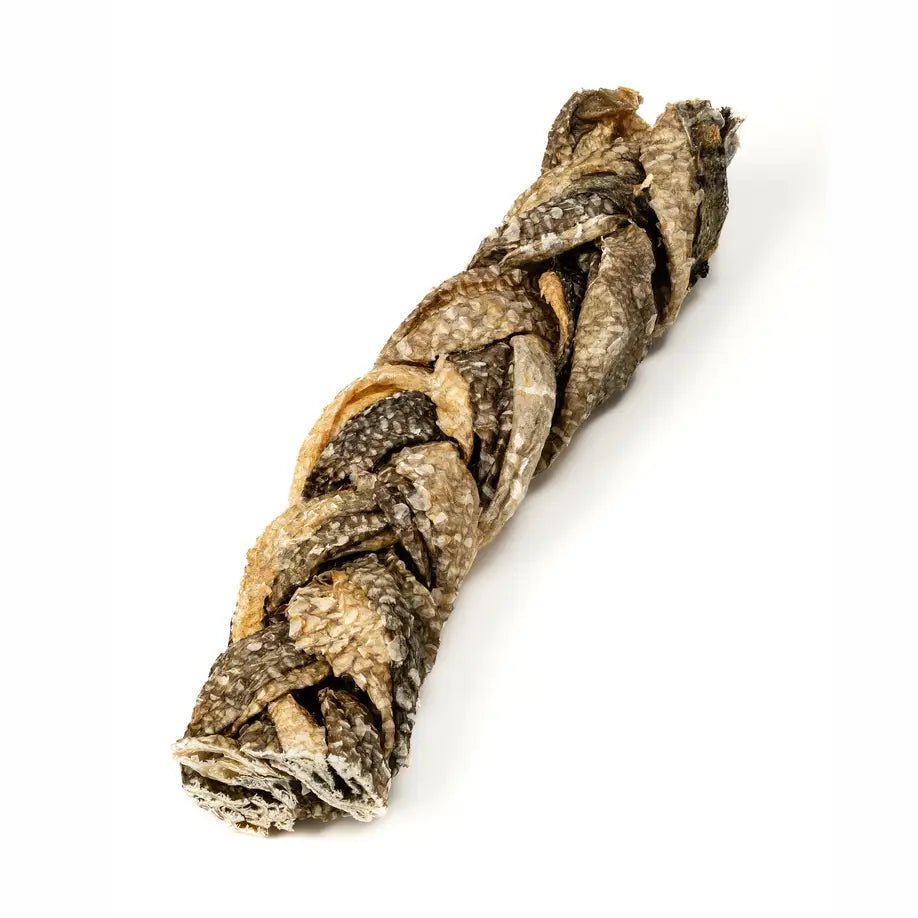 Tresse de peau de cabillaud séchée pour chien Eli – Eli Pet Products – DOG DéliCAT
