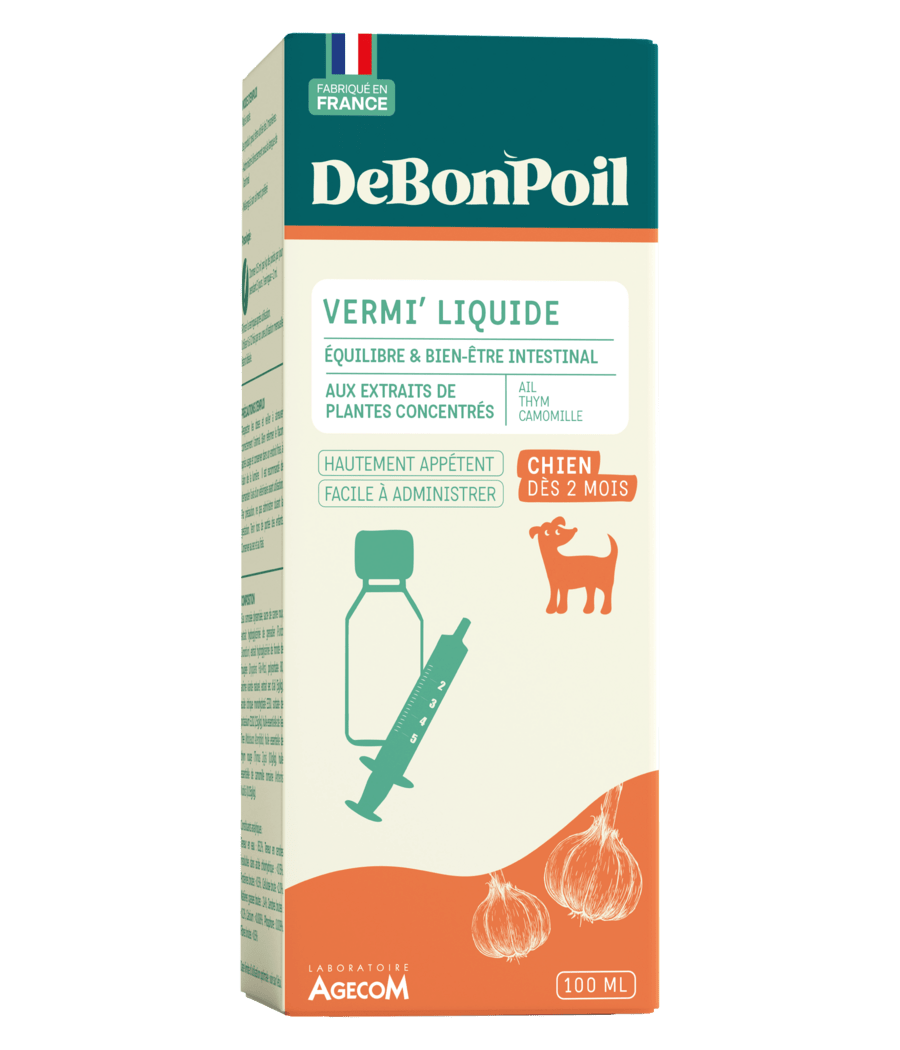 Vermifuge naturel chien liquide DeBonPoil - DOG DÉLICAT