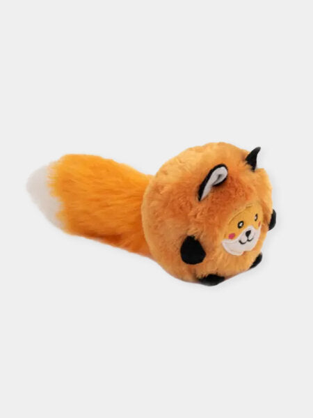 Jouet en peluche pour chien - Balle Renard touffu de Zippy Paws.