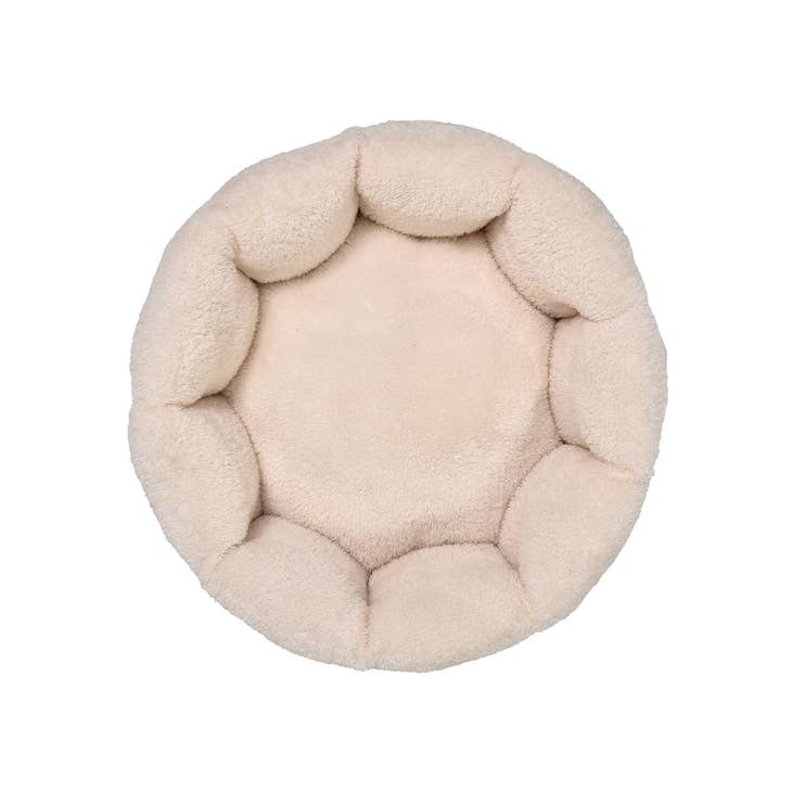 Panier Rond Bohème Rose pour Chat et Petit Chien