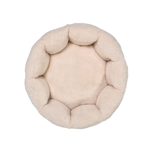 Panier Rond Bohème Rose pour Chat et Petit Chien