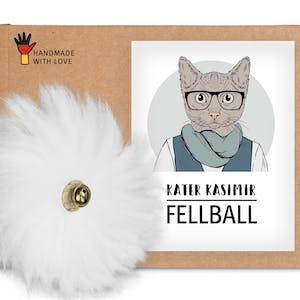 Balle en fourrure (peau de mouton)