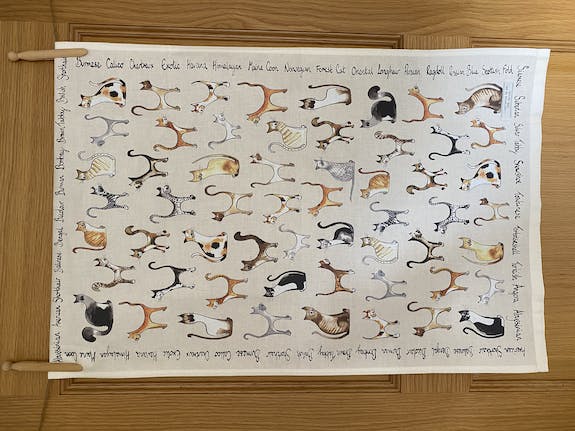 Torchon crème - Cats design