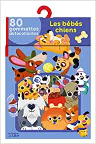 80 gommettes Les bébés chiens