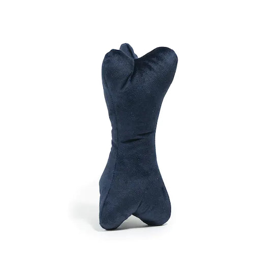 Jouet os en peluche S 18cm navy