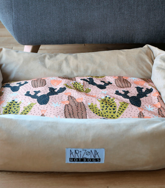 Paniers pour chiens déhoussables à motifs - Cactus