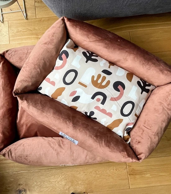 Paniers pour chiens déhoussables à motifs - Brown Boho