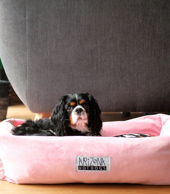 Paniers pour chiens déhoussables à motifs - Pink Flower