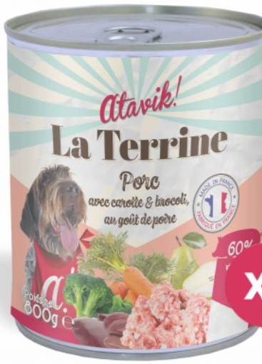 La Terrine (800g) Porc avec carotte & brocoli Made in France