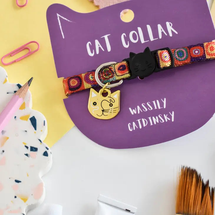 Collier chat Niaski Wassily Catdinsky – arty, coloré et sécurisé