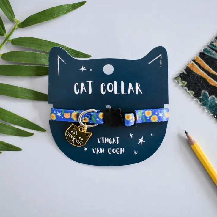 Collier chat Vincat Van Gogh Niaski – style arty et sécurité