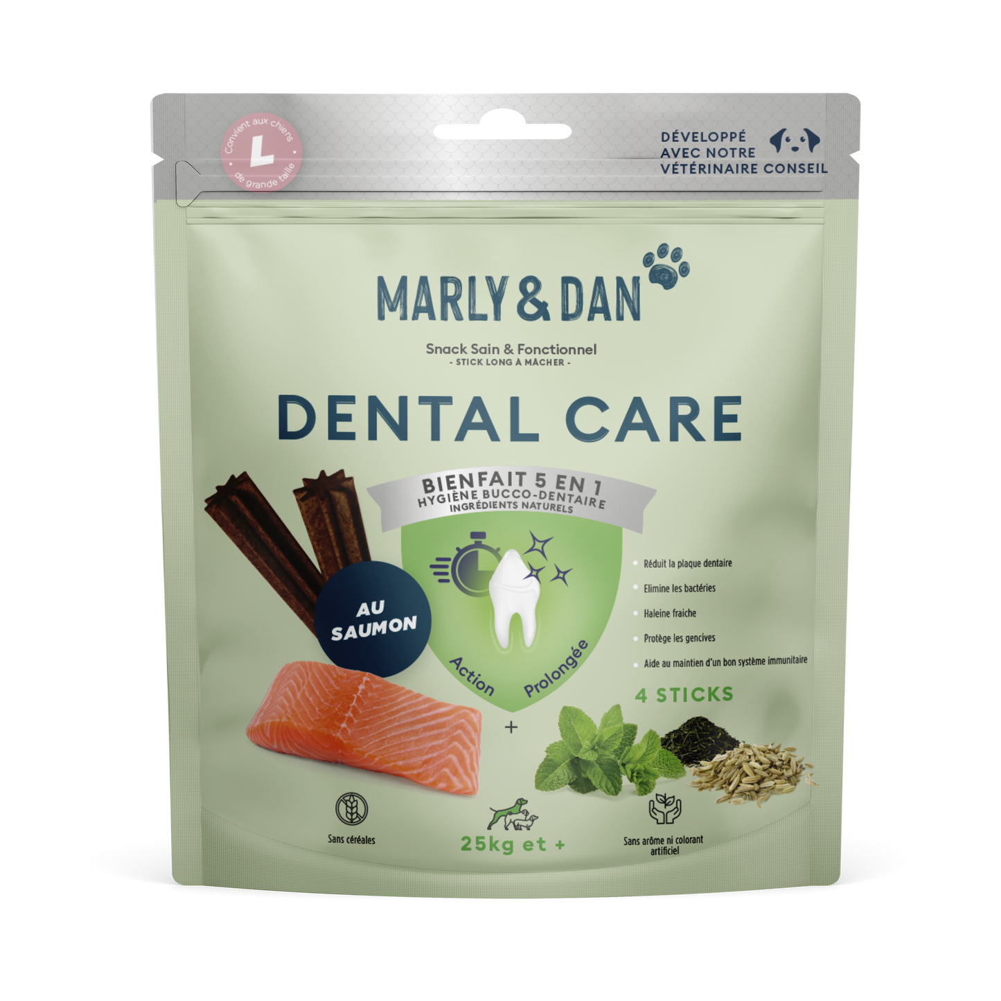 Dental Stick pour Chien - Hygiène Bucco-Dentaire Naturelle - Marly & Dan chez DOG DELICAT