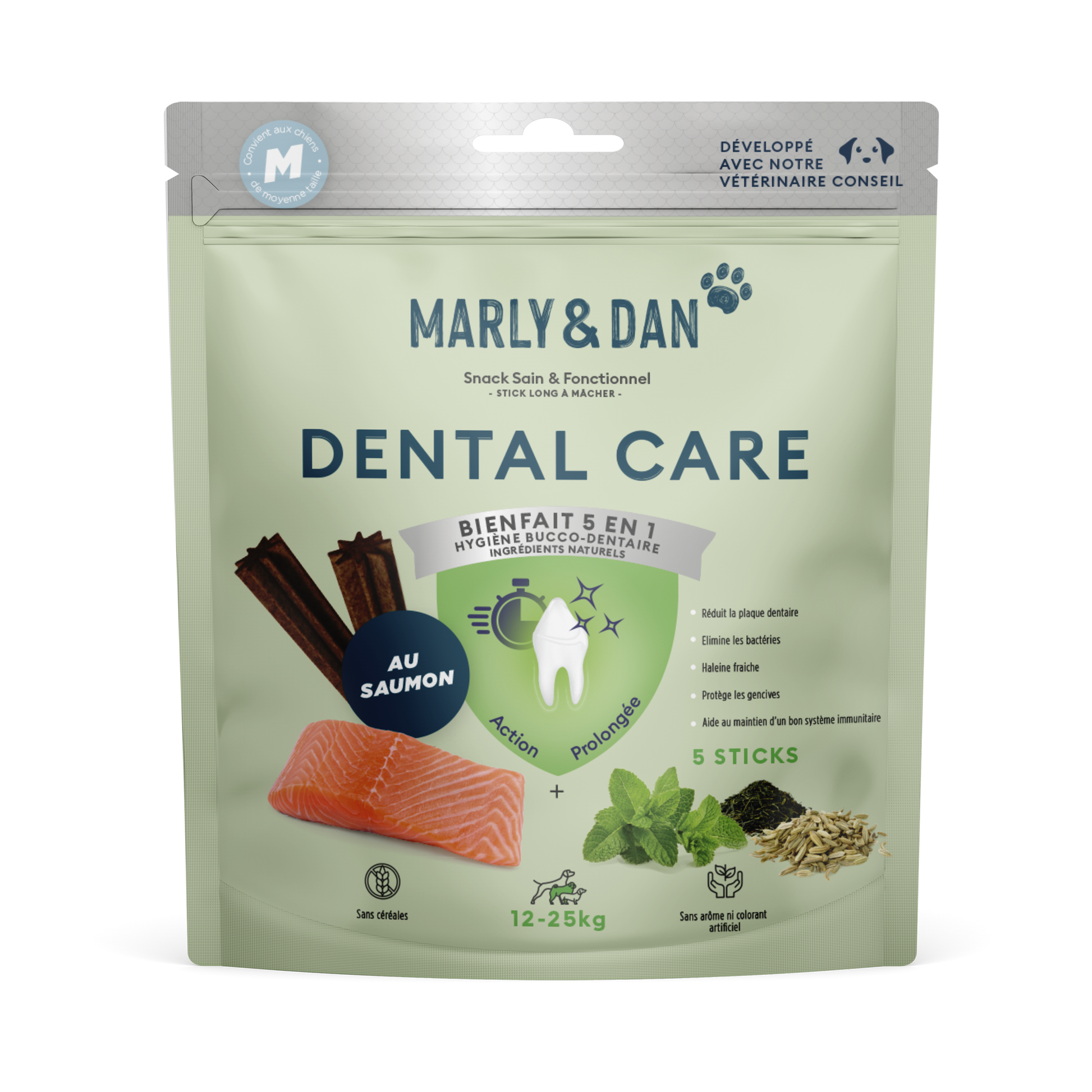 Dental Stick pour Chien - Hygiène Bucco-Dentaire Naturelle - Marly & Dan chez DOG DELICAT