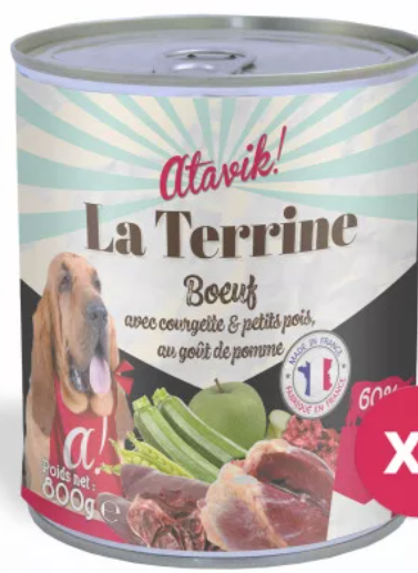 La Terrine (800g) Bœuf avec courgette & petits pois Made in France