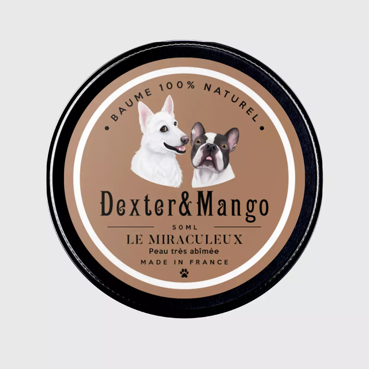 Baume pour chien Dexter & Mango chez DOG DELICAT! Le baume Miraculeux aide à prévenir et soulage de nombreuses infections et irritations cutanées et favorise également la cicatrisation. Baume pour chien 100% naturel, vegan, cruelty free, eco-friendly et fabriqué en France avec amour ❤ 