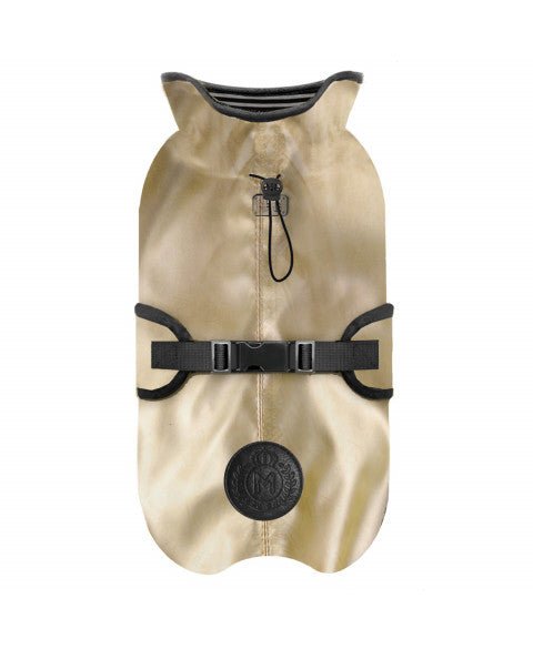 Cape imperméable Spencer dorée – Élégance waterproof pour chien - MILK&PEPPER - DOG DéliCAT
