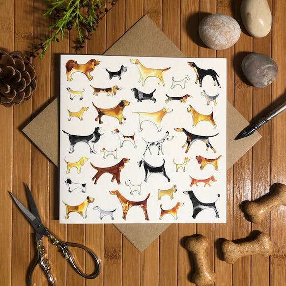 Carte - Dogs - ILLUSTRATION BY ABI - DOG DéliCAT
