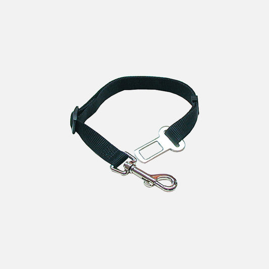 Laisse ceinture de sécurité en nylon réglable pour chien, conçue pour les voyages en voiture, par Croci.