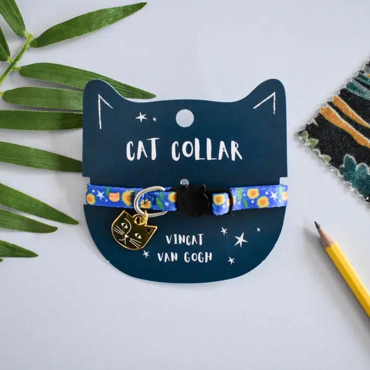Collier chat anti - étranglement design Vincat Van Gogh - NIASKI - DOG DéliCAT