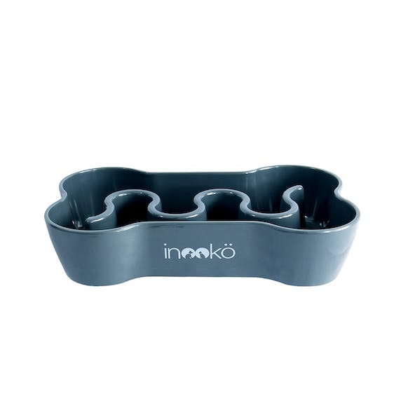 Gamelle anti - glouton gris foncé 🐶 - Pour un repas plus sain et plus lent - INOOKO - DOG DéliCAT