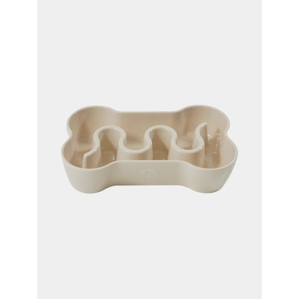Gamelle anti - glouton Os - Taille S/M - Sable - INOOKO - DOG DéliCAT
