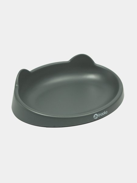 Gamelle plate pour chat MEOOW - Gris - INOOKO - DOG DéliCAT
