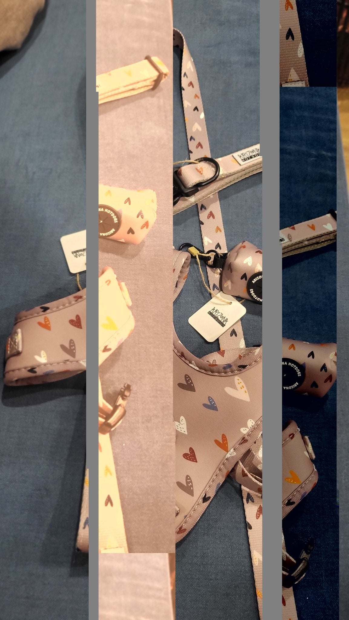 Harnais en H pour chien à motifs - Sweet Love - ARIZONA HOT DOGS - DOG DéliCAT