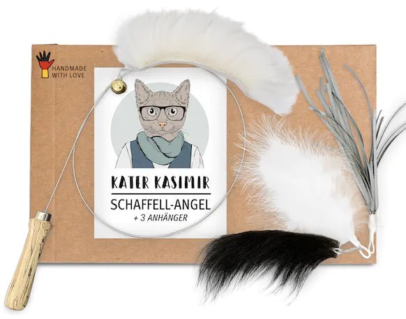 Jeu de canne avec 4 jouets pendentifs - KATER KASIMIR - DOG DéliCAT