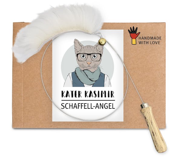 Jeu de canne avec jouet en peau de mouton - KATER KASIMIR - DOG DéliCAT