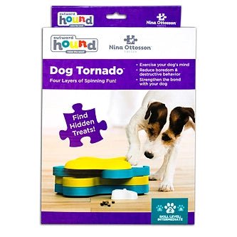 Jeu d’intelligence pour chien – Dog Tornado bleu niveau 2 - NINA OTTOSSON - DOG DéliCAT