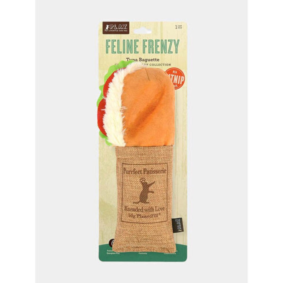 Jouet kicker pour chat à l’herbe à chat bio – Baguette Pet PLAY - PET PLAY - DOG DéliCAT