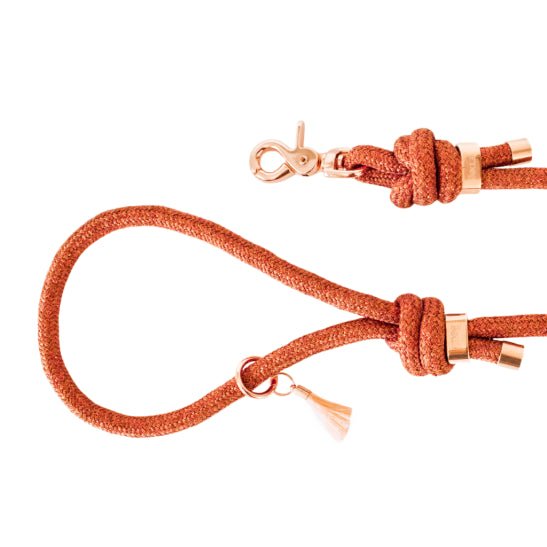 Laisse corde bandoulière Cuivre - doré - FRIMOUSSE DOG - DOG DéliCAT