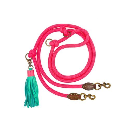 Laisse corde Sugarbabe DWAM – Rose flashy et ultra pratique pour chiens stylés - DOG WITH A MISSION - DOG DéliCAT
