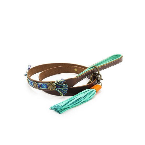 Laisse cuir Boho Juan - DOG WITH A MISSION - DOG DéliCAT