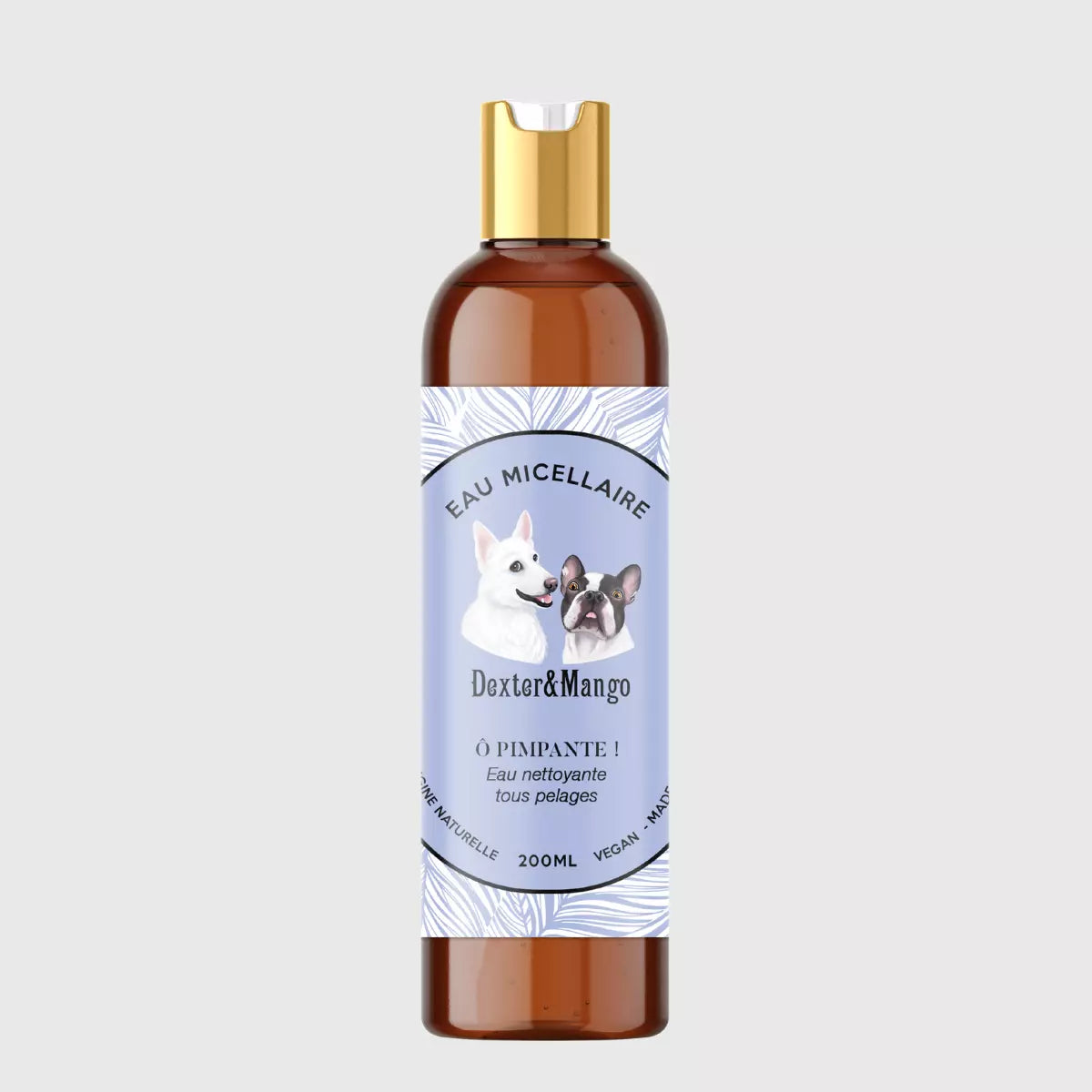Eau micellaire nettoyante Dexter & Mango chez DOG DELICAT! Riche en hydrolats biologiques, l'eau micellaire Ô Pimpante ! est formulée sans paraben, sans colorant, sans sulfate, sans silicone et sans parfum de synthèse ! Eau nettoyante pour chien 99% d’origine naturelle, vegan, cruelty free, eco-friendly et fabriquée en France avec amour ❤