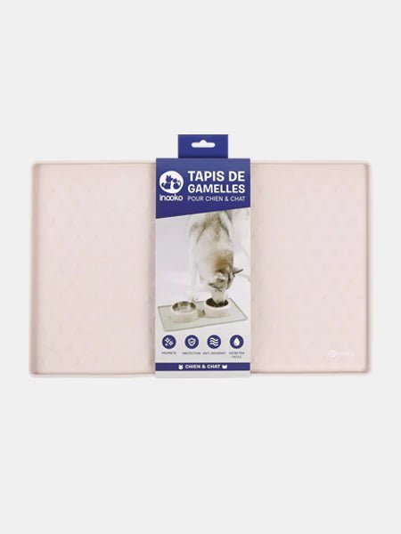 Tapis de gamelle sable - INOOKO - DOG DéliCAT