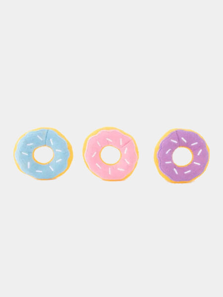 Lot de 3 mini donuts pastel